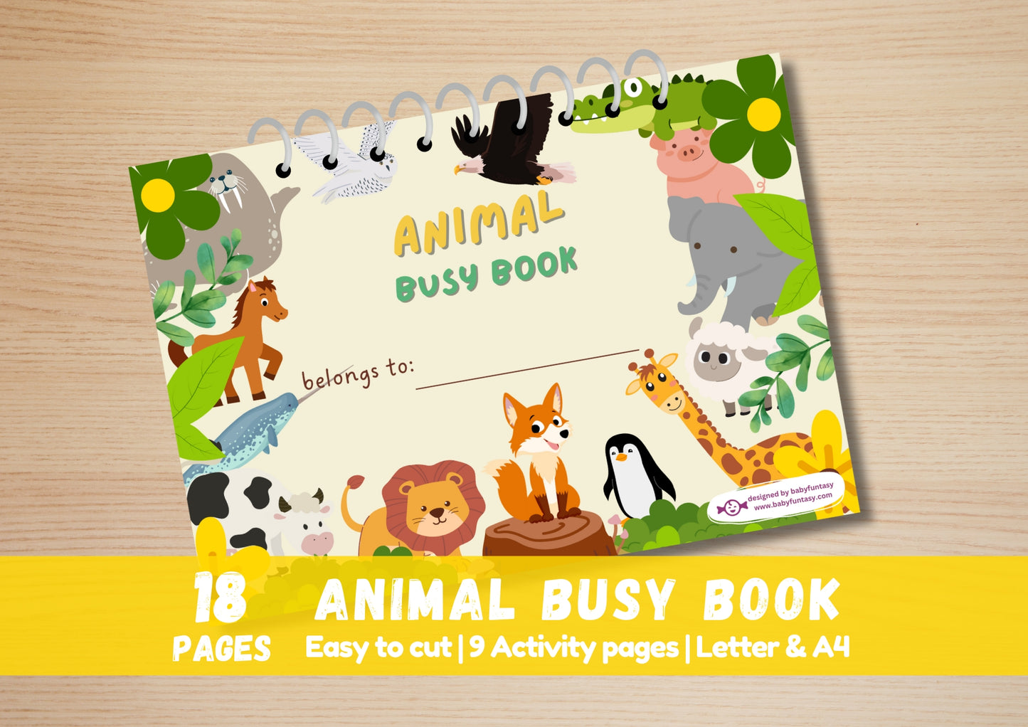 Animal Busy Book Baby Funtasy Cover