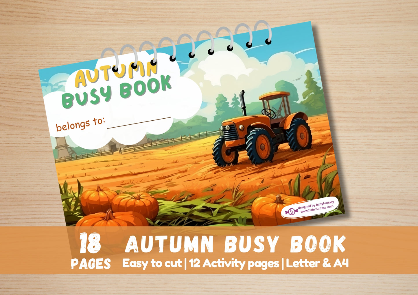 Autumn Busy Book Baby Funtasy Cover
