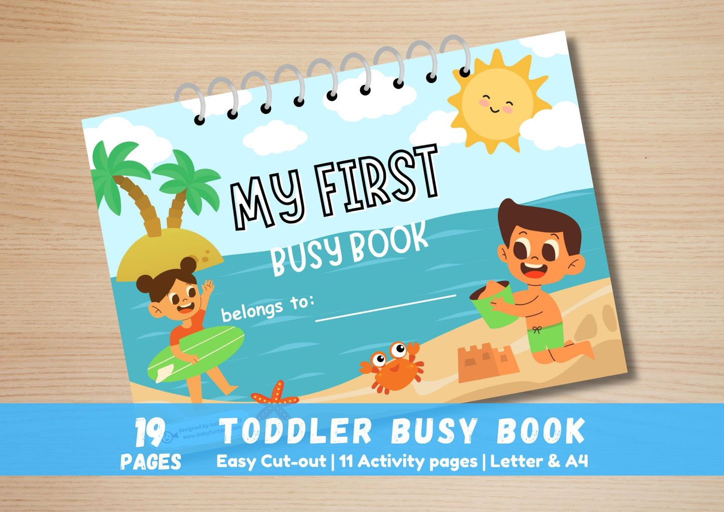 My First Busy Book - DIGITAL DOWNLOAD Printable Quiet Book