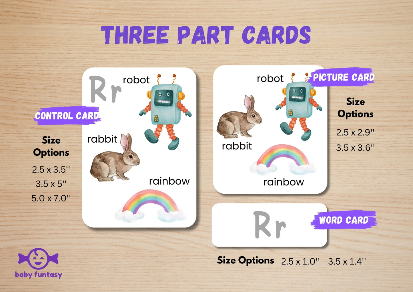 Alphabet 26 letters Flash Card Baby Funtasy 1