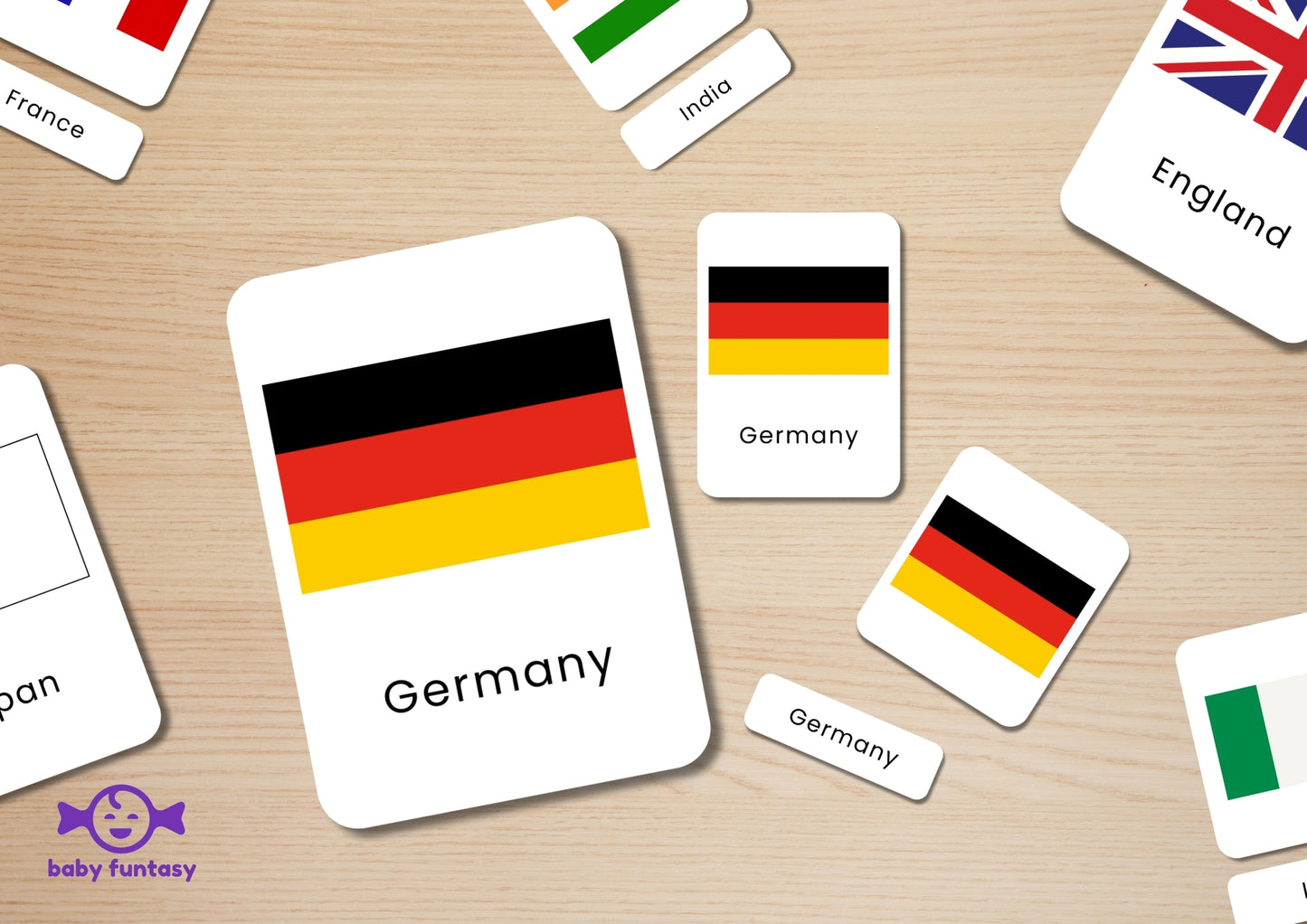51 Country Flag Flash Card Baby Funtasy 3