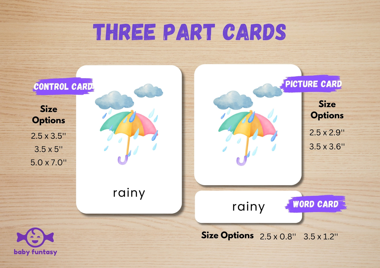 15 Weather Flashcards for Toddlers | Watercolor Montessori Cards