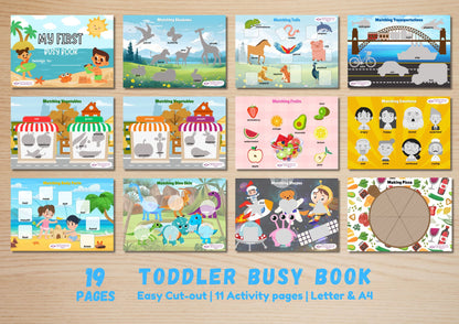 My First Busy Book - DIGITAL DOWNLOAD Printable Quiet Book