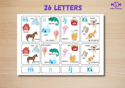 Alphabet 26 letters Flash Card Baby Funtasy 6