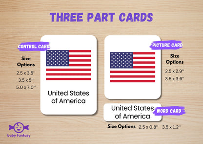 51 Country Flag Flash Card Baby Funtasy 1