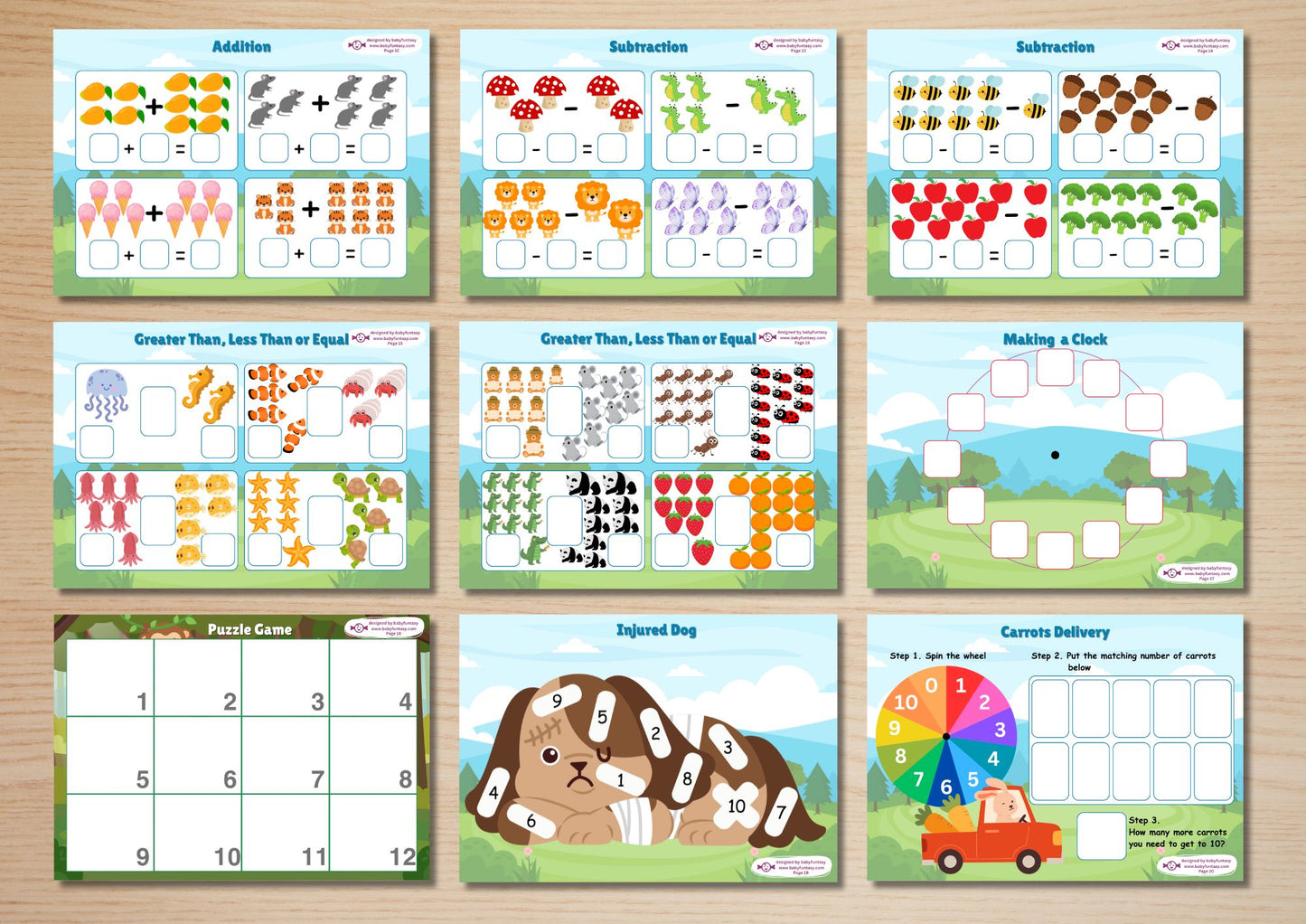 Math Busy Book - DIGITAL DOWNLOAD Printable Quiet Book