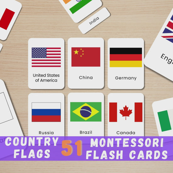 51 Country Flag Flash Card Baby Funtasy video